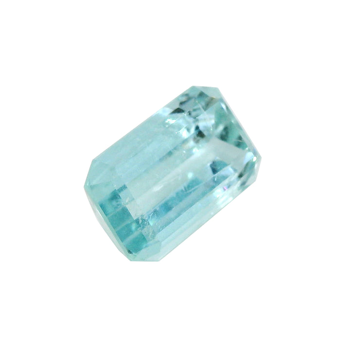 4.80ct Emerald Cut Medium Blue Aquamarine