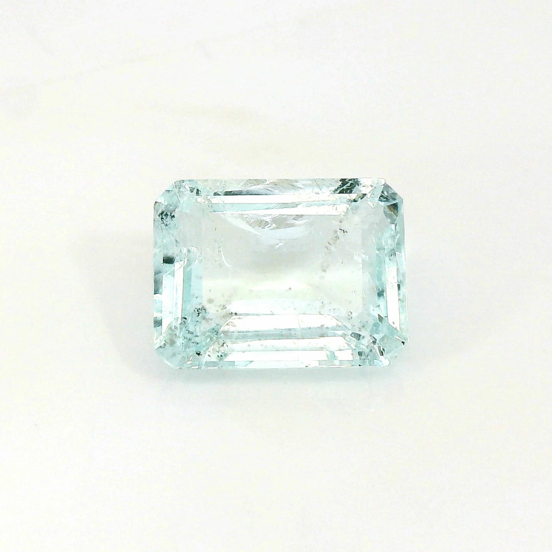 Sightly 4.88ct Emerald Cut Light Sky Blue Aquamarine