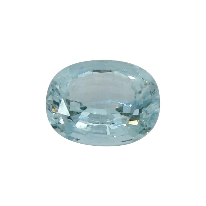 2.43ct Oval Shape Vivid Greenish Blue Aquamarine