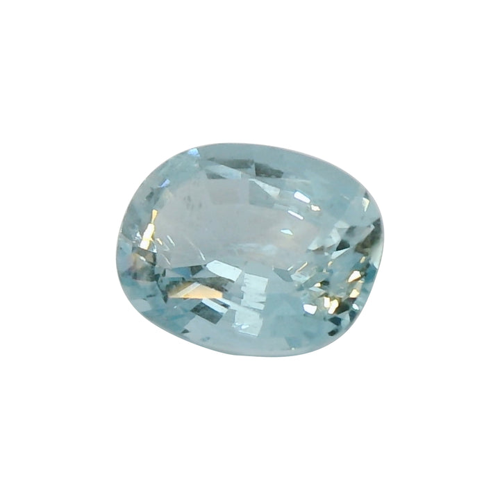 2.43ct Oval Shape Vivid Greenish Blue Aquamarine