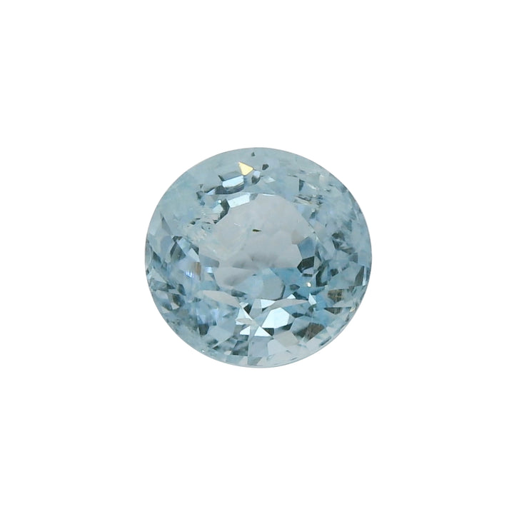 3.09ct Round Greenish Blue Aquamarine Gemstone