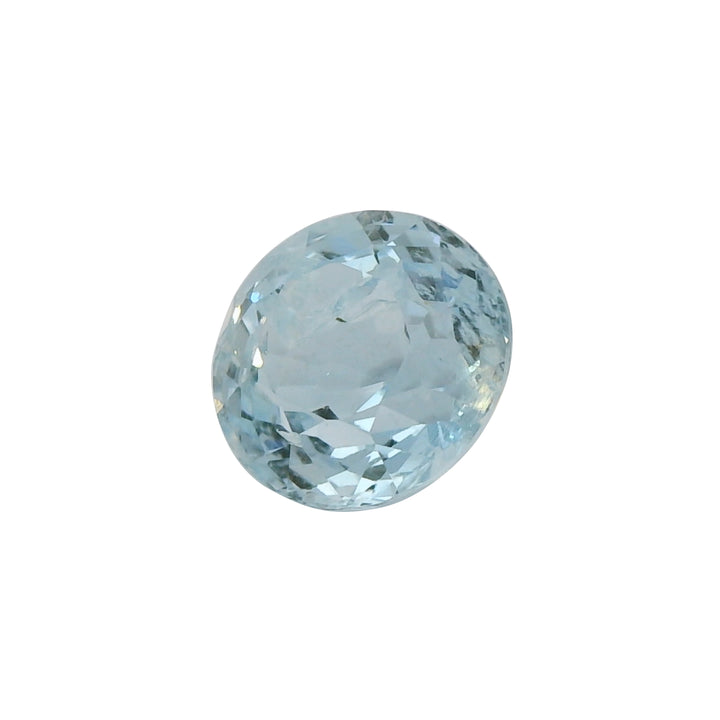 3.09ct Round Greenish Blue Aquamarine Gemstone