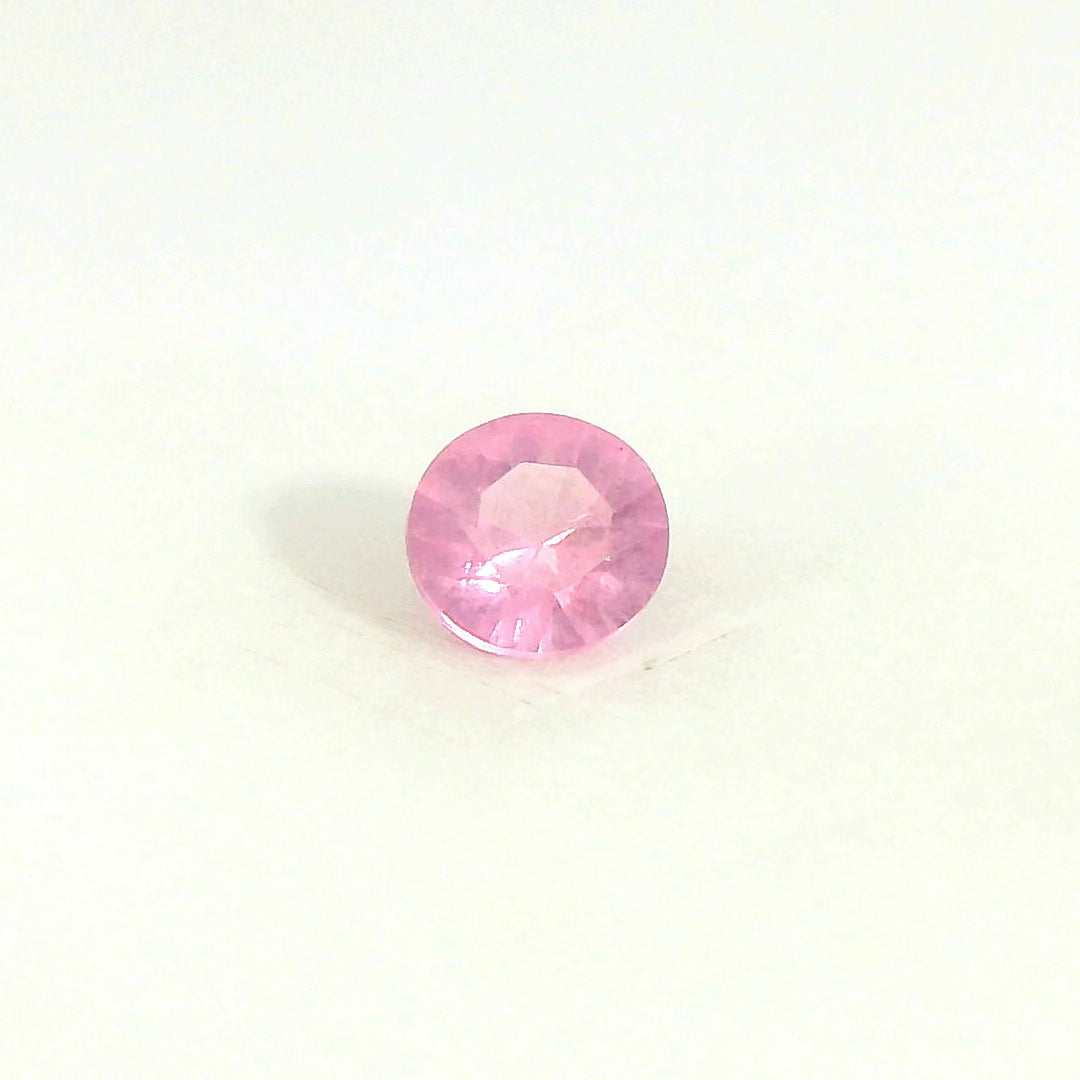 Elegant 0.105ct Round Cut Light Rose Pink Spinel