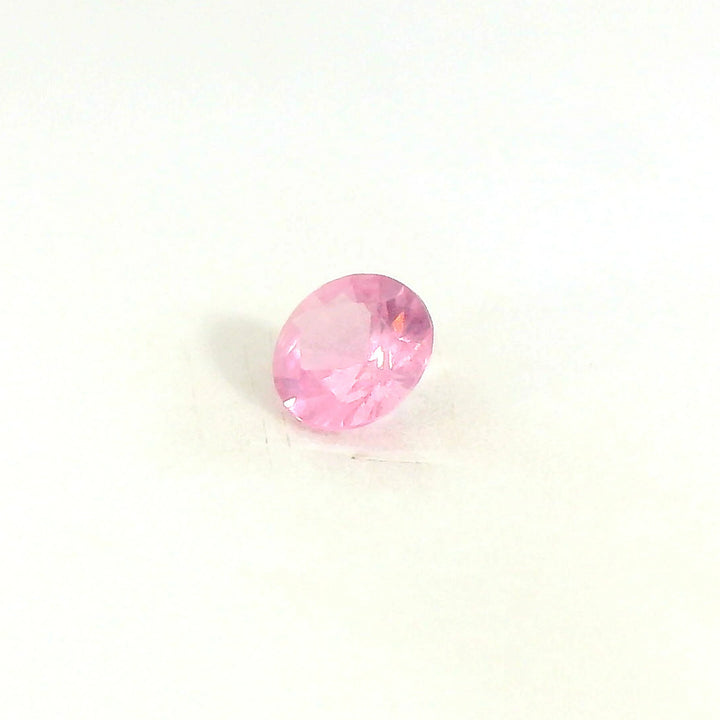 Elegant 0.105ct Round Cut Light Rose Pink Spinel