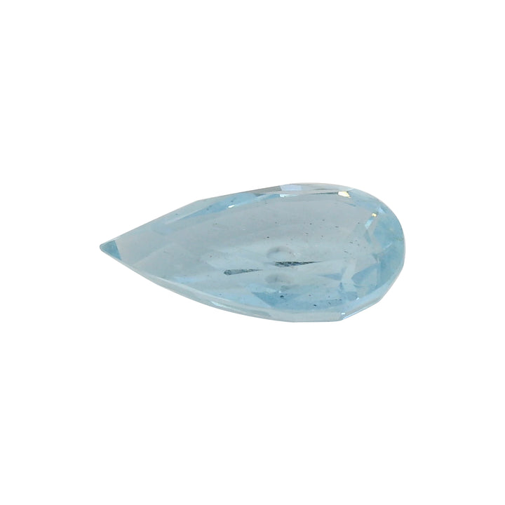 4.51ct Pear Cut Vivid Greenish Blue Aquamarine