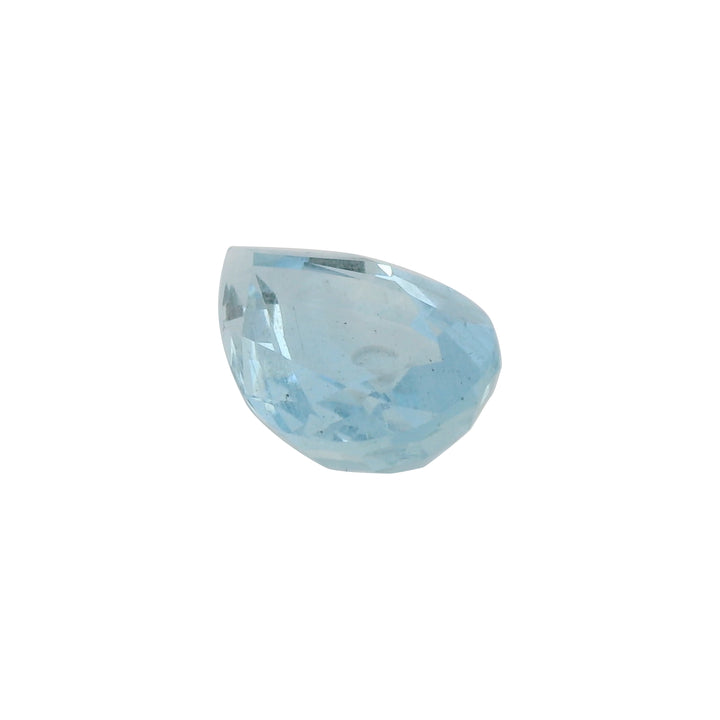 4.51ct Pear Cut Vivid Greenish Blue Aquamarine