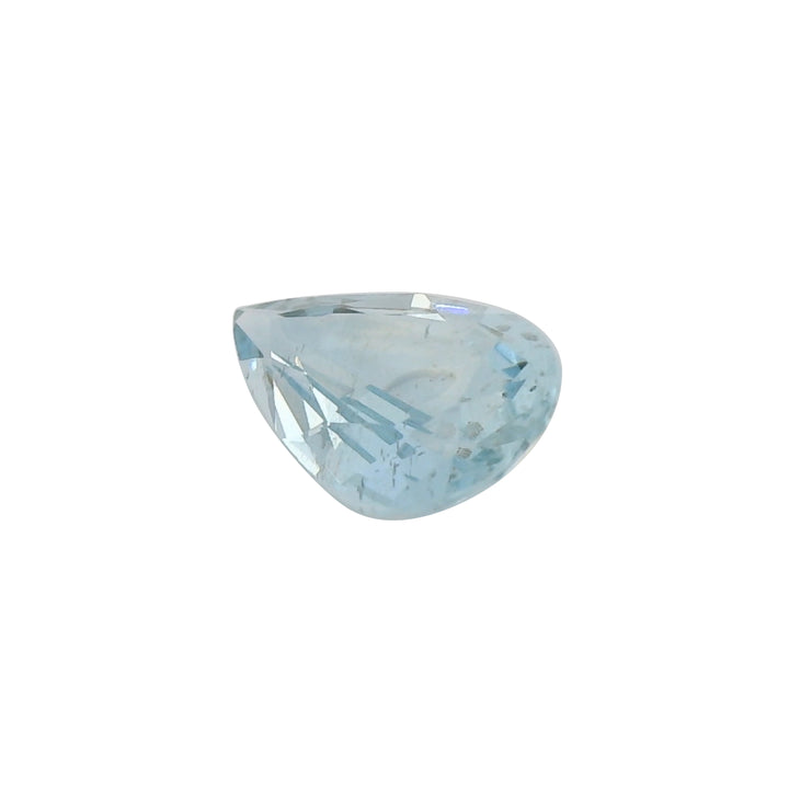 1.90ct Pear Cut Vivid Greenish Blue Aquamarine