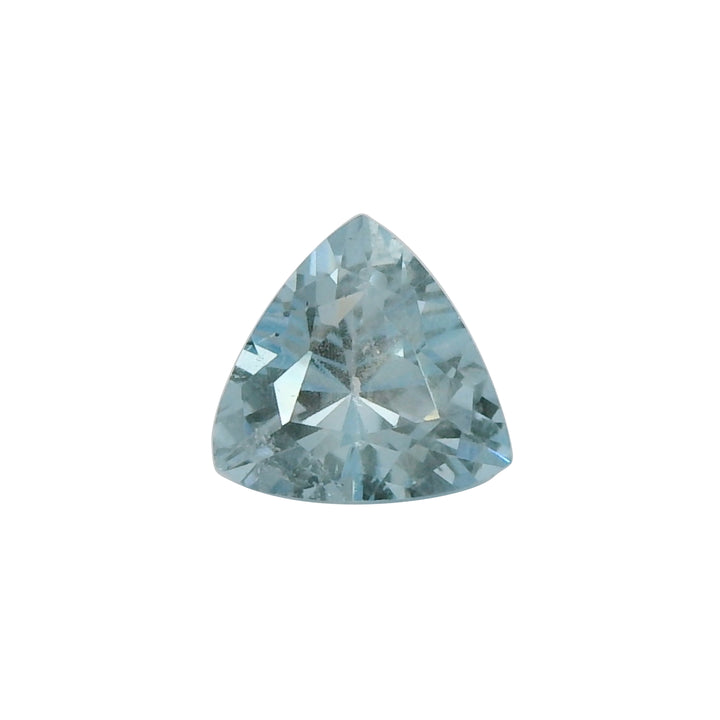 1.43ct Trilliant Cut Vivid Greenish Blue Aquamarine