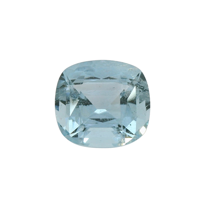 5.43ct Cushion Cut Blue Aquamarine