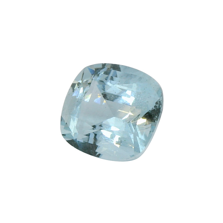 5.43ct Cushion Cut Blue Aquamarine