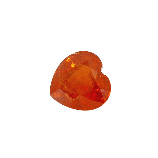 7.52ct Heart-Cut Fanta Orange Spessartite Loose Gemstone