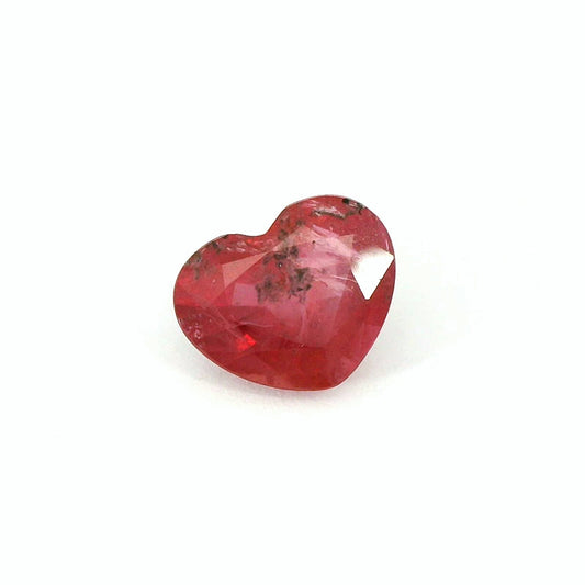 1.76ct Heart-Shaped Reddish-Pink Ruby