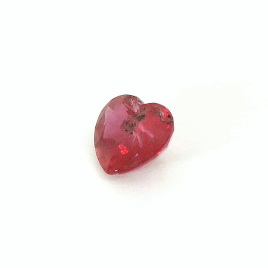 1.76ct Heart-Shaped Reddish-Pink Ruby
