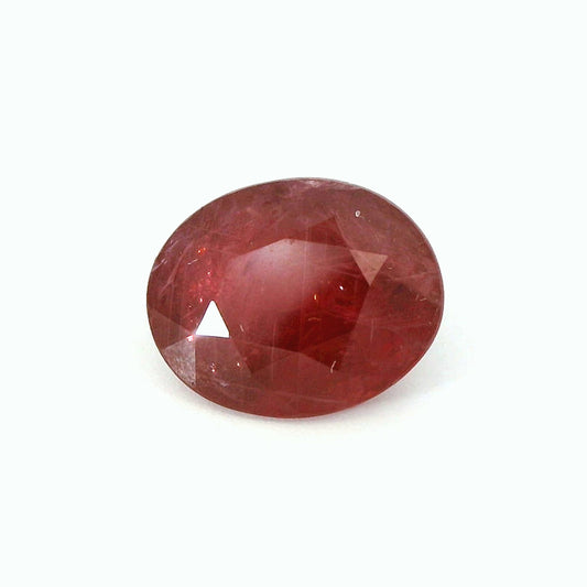 5.21ct Oval Cut Pinkish-Red Ruby Gemstone