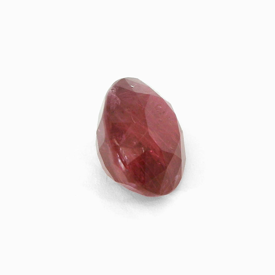 5.21ct Oval Cut Pinkish-Red Ruby Gemstone