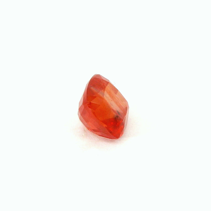 1.38ct Square Cushion Cut Orange-Red Songea Ruby