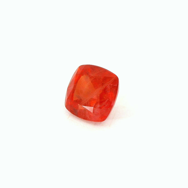 1.38ct Square Cushion Cut Orange-Red Songea Ruby