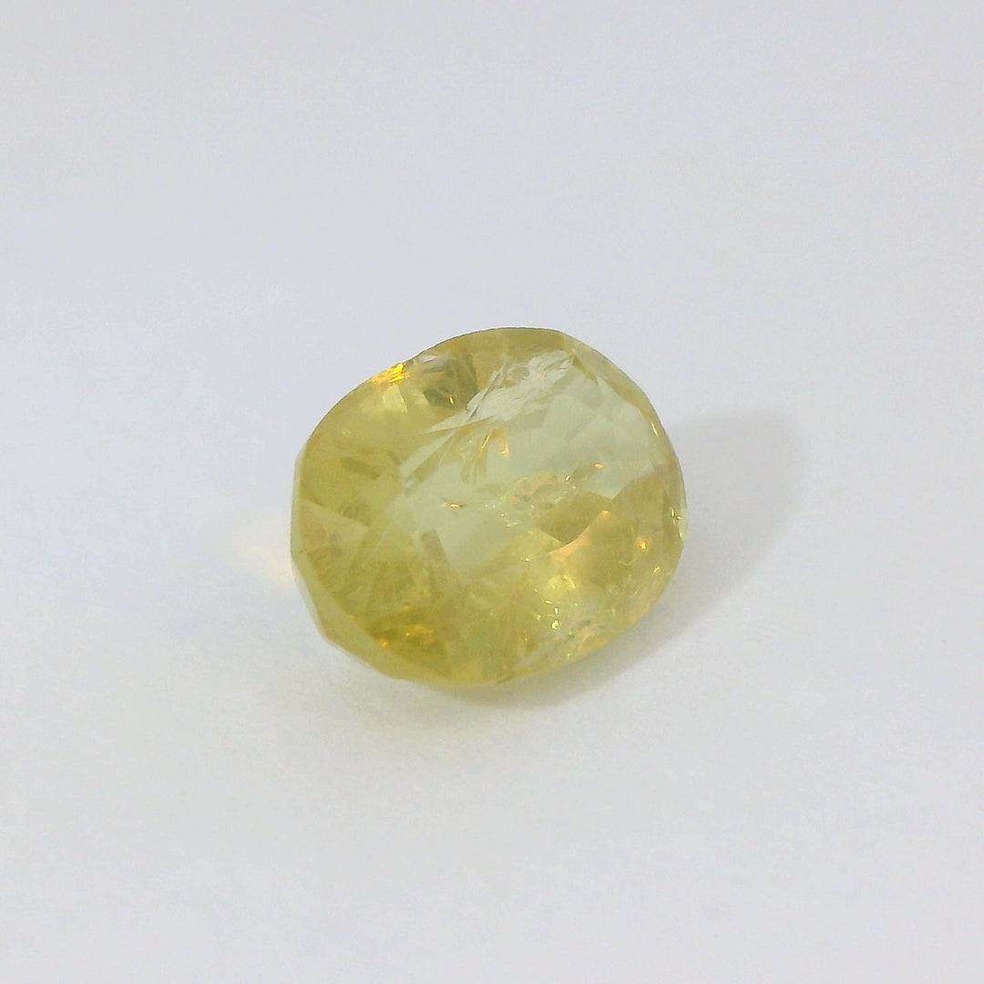 Radiant 1.928ct Oval Shape Greenish Yellow Sapphire