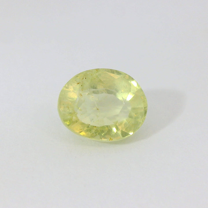 1.759ct Oval Shape Olive Green Sapphire