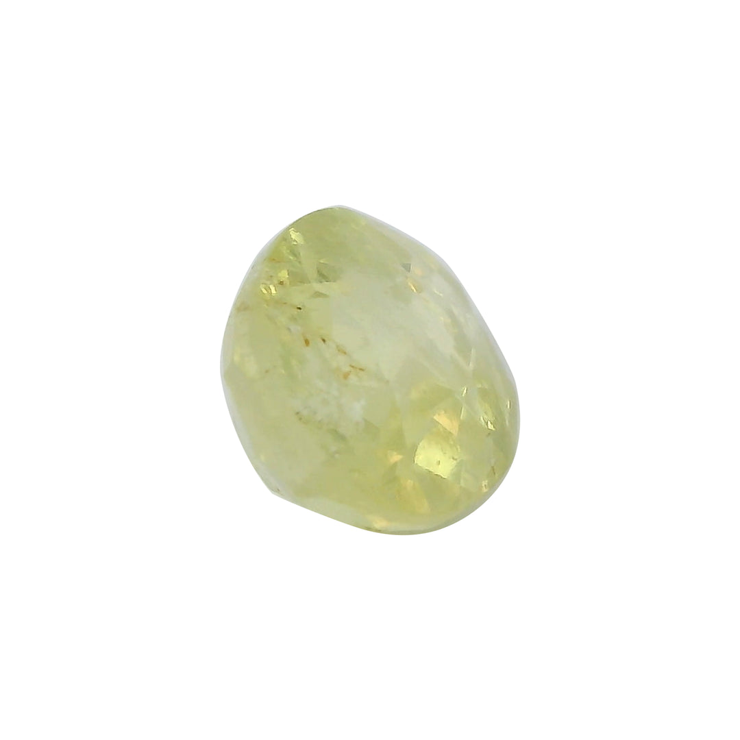 1.76ct Oval Shape Yellowish Green Sapphire