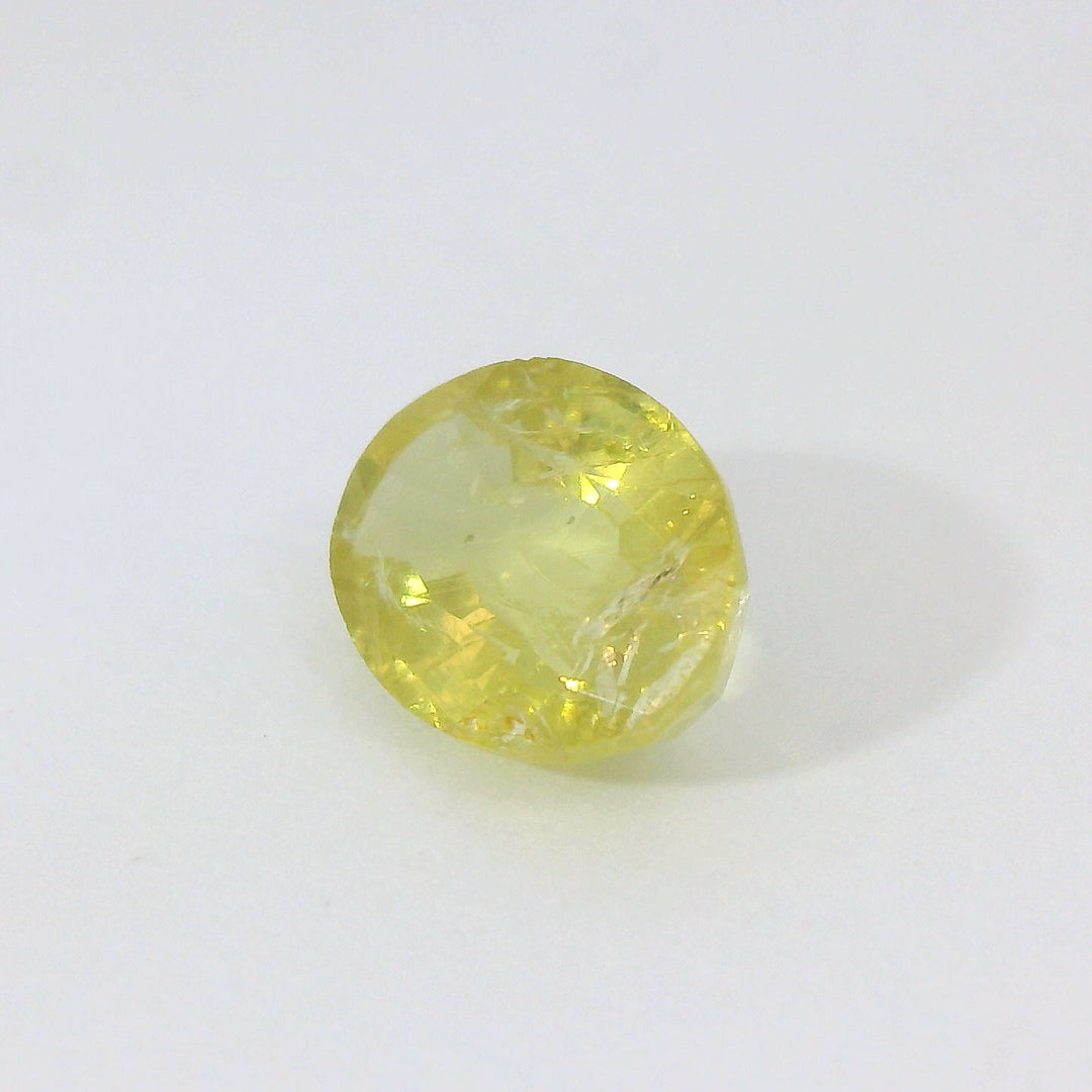 Radiant 1.785ct Oval Shape Greenish Yellow Sapphire