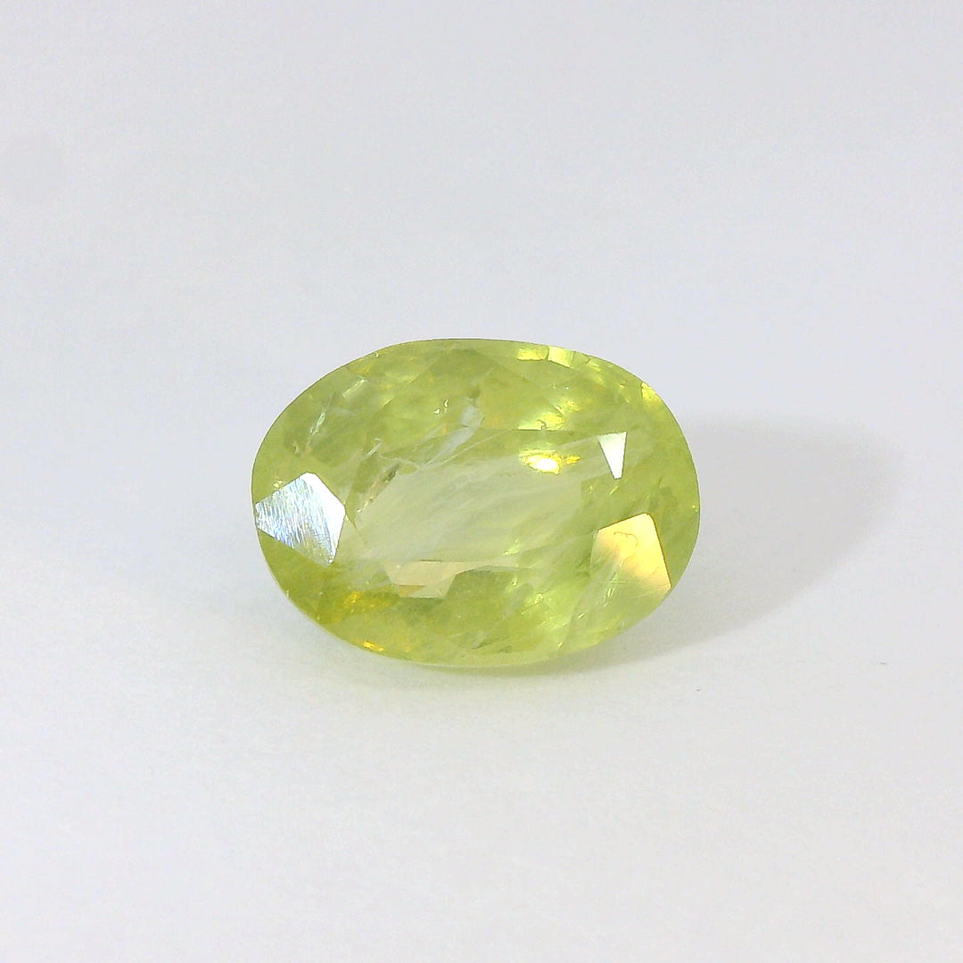 Elegant 1.781ct Oval Shape Olive Green Sapphire