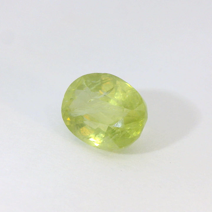 Elegant 1.781ct Oval Shape Olive Green Sapphire