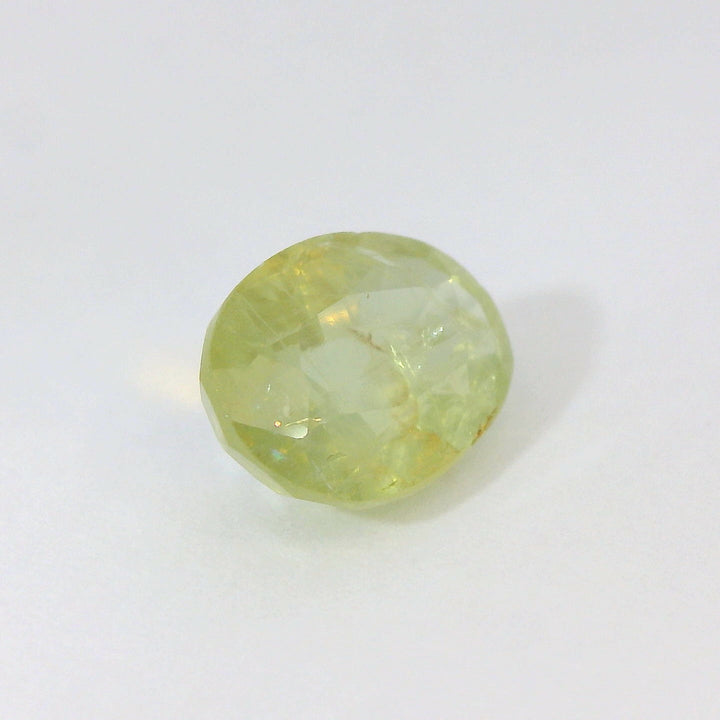 Radiant 2.247ct Oval Shape Olive Green Sapphire