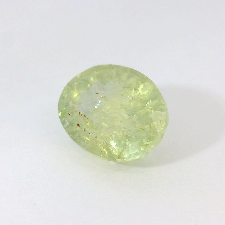 Radiant 3.486ct Light Sage Green Sapphire