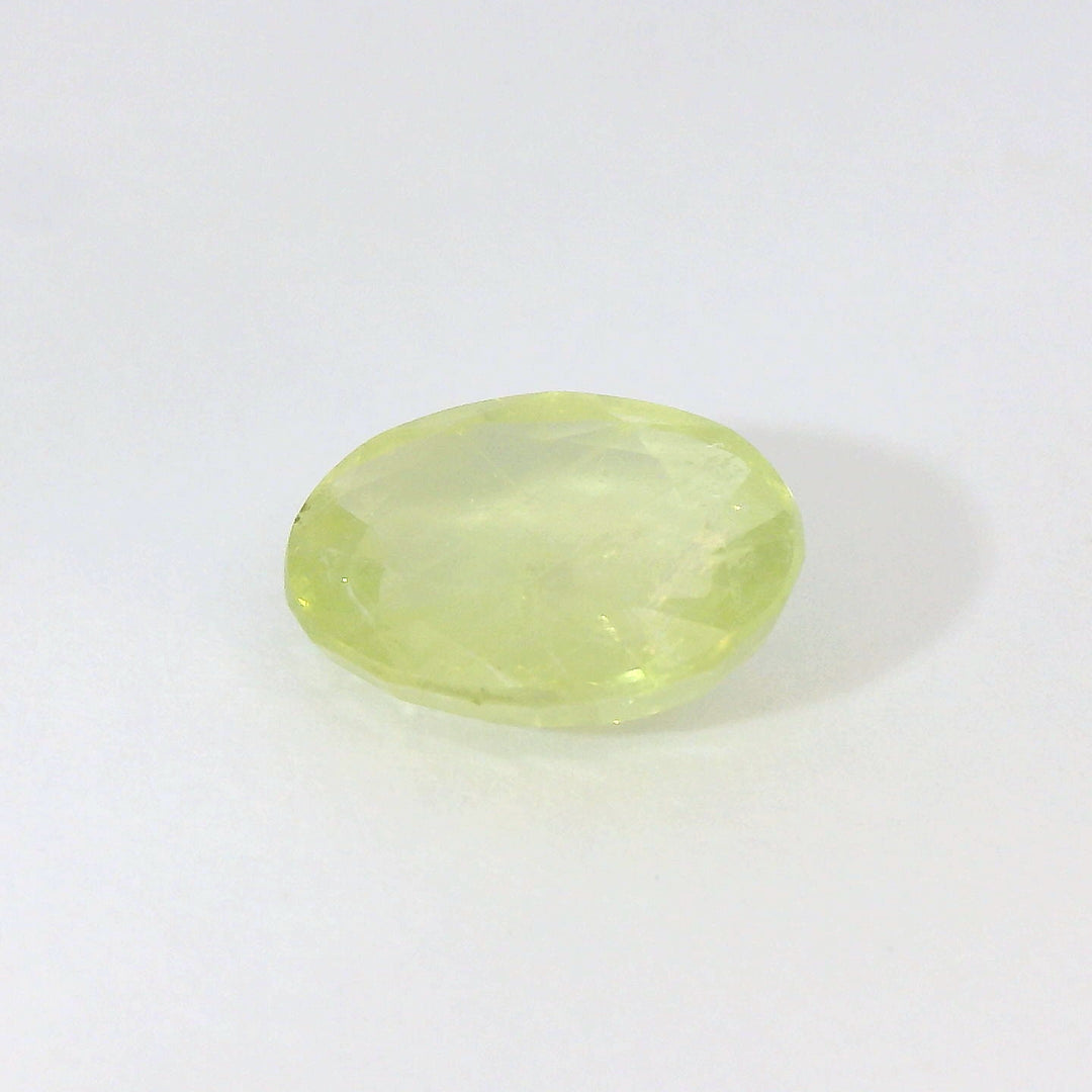 2.996ct Oval Shape Light Green Sapphire