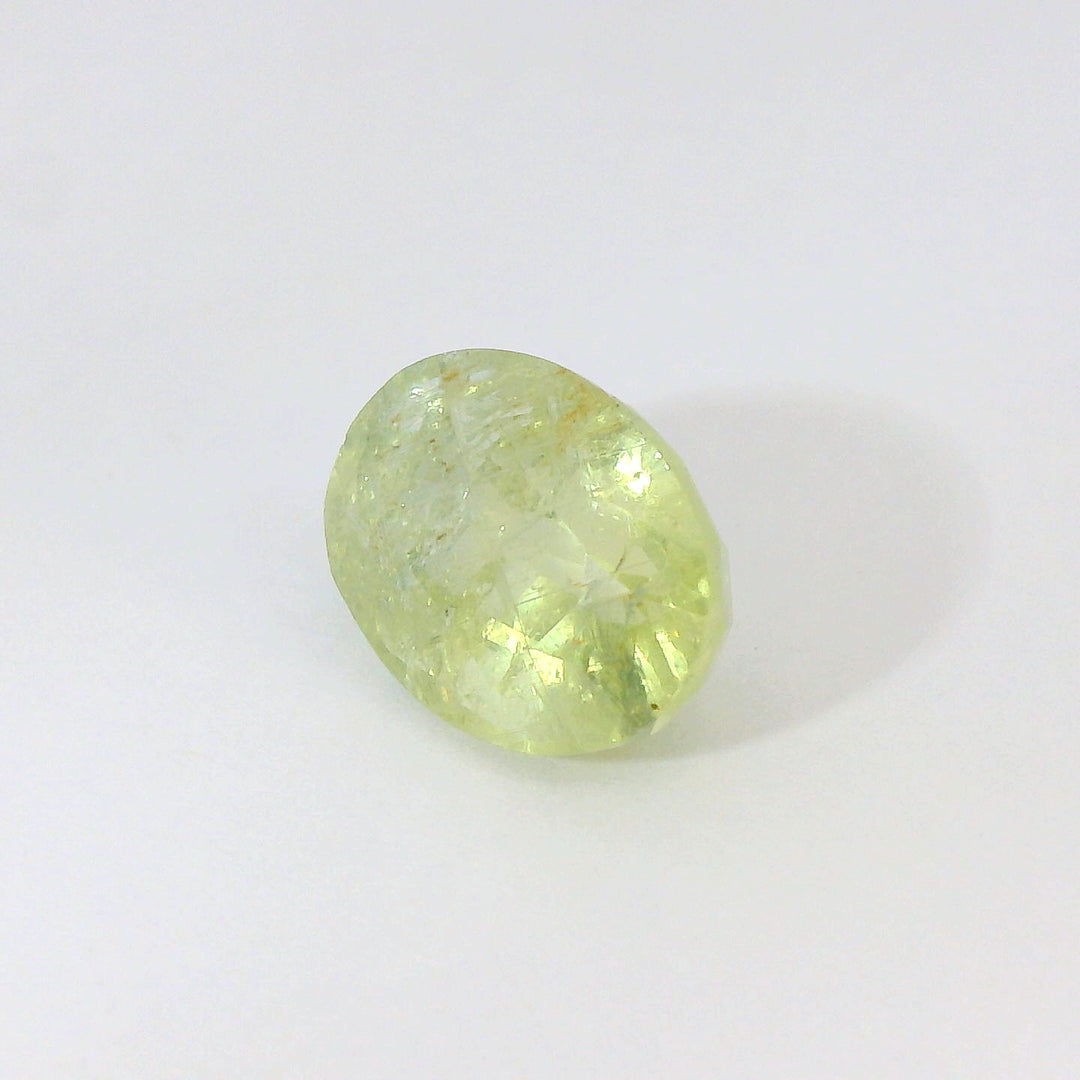 Luminous 4.14ct Oval Light Green Sapphire