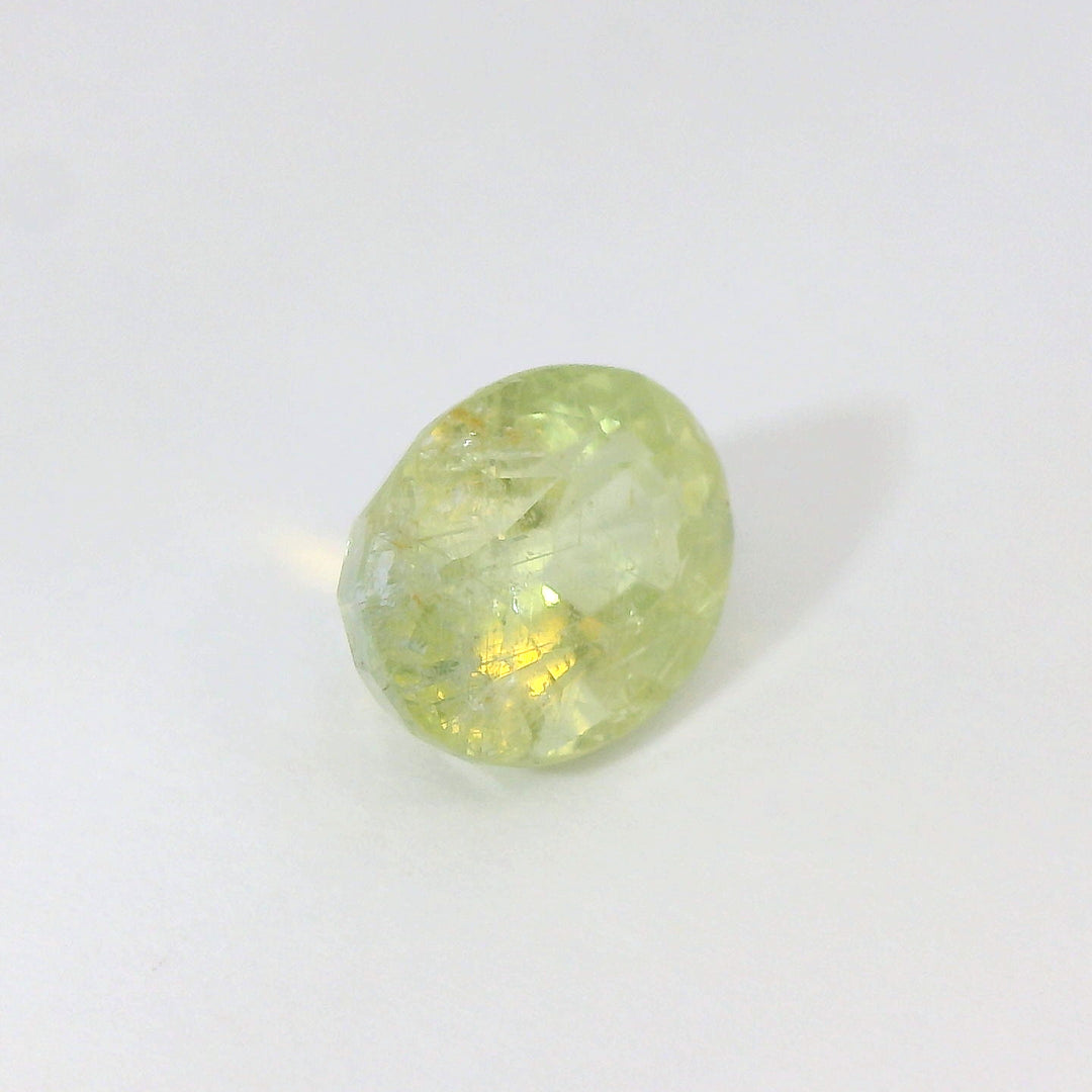 Luminous 4.14ct Oval Light Green Sapphire