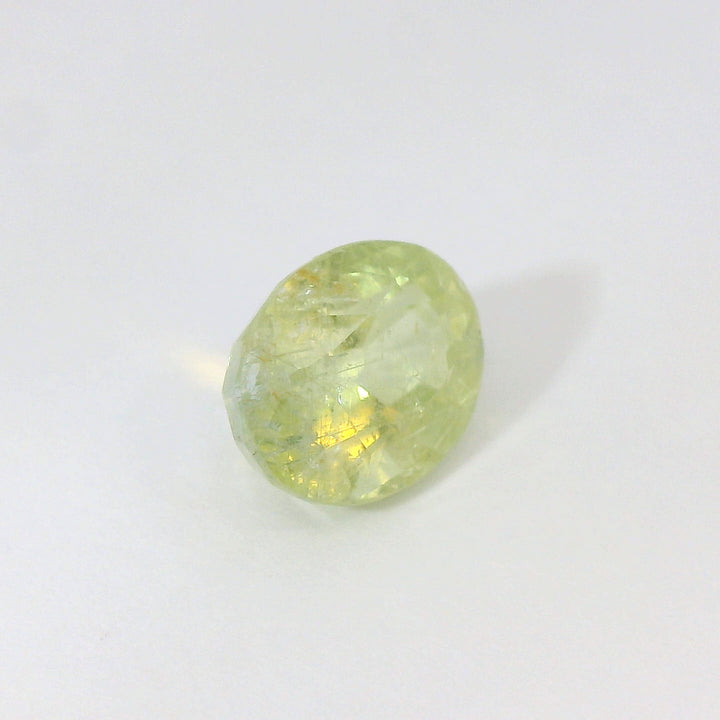 Luminous 4.14ct Oval Light Green Sapphire