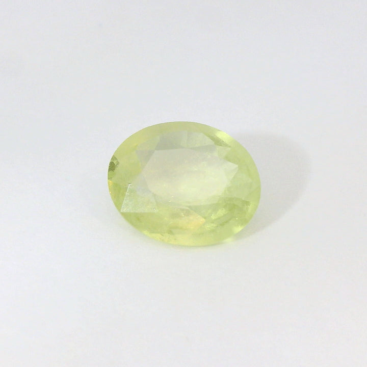 2.435ct Oval Light Lime Green Sapphire