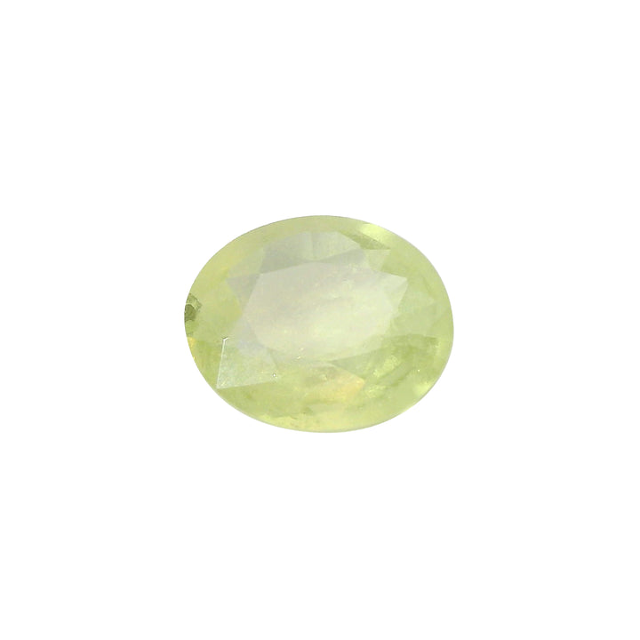 2.435ct Oval Pastel Green Sapphire