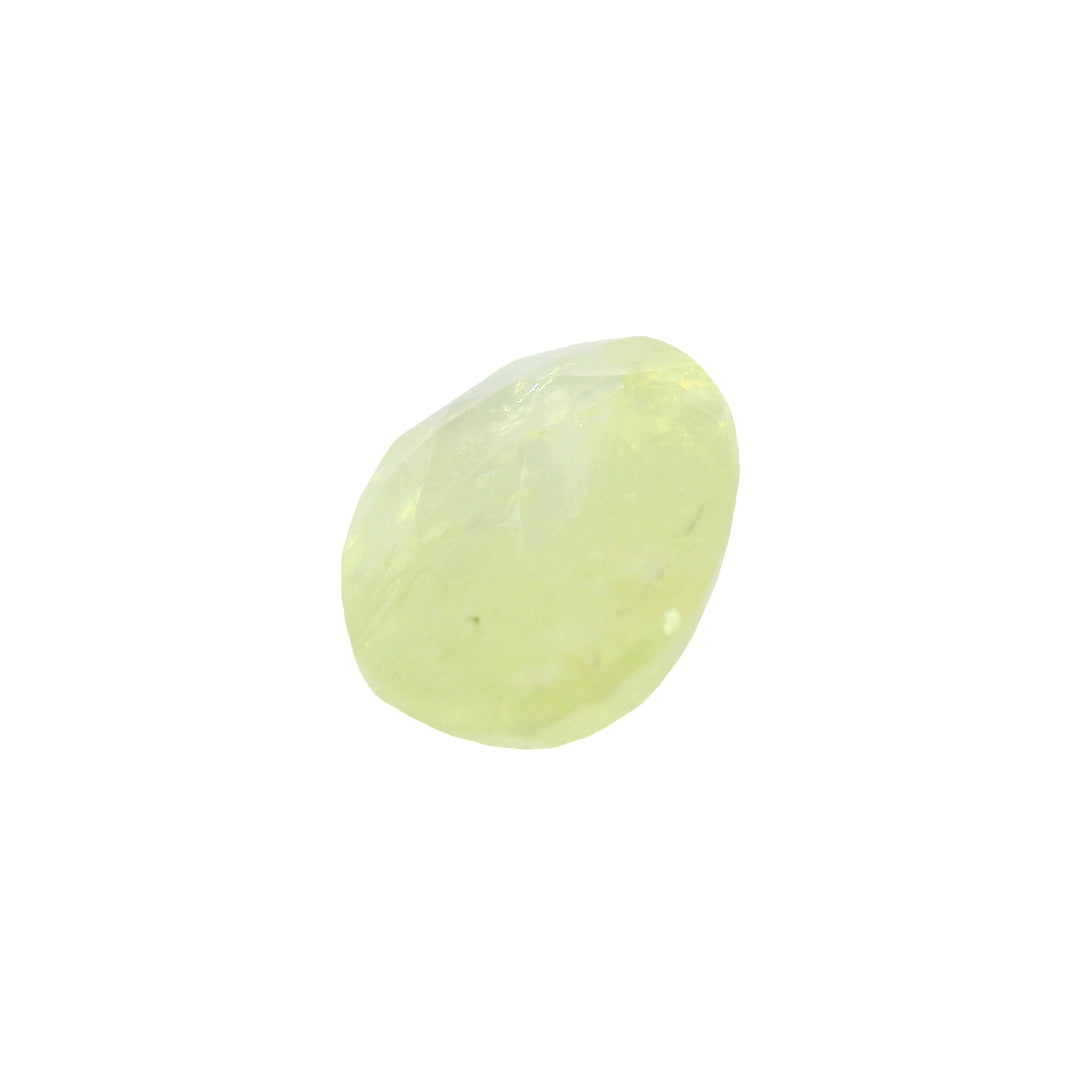 7.29ct Oval Shape Pastel Yellowish Green Sapphire