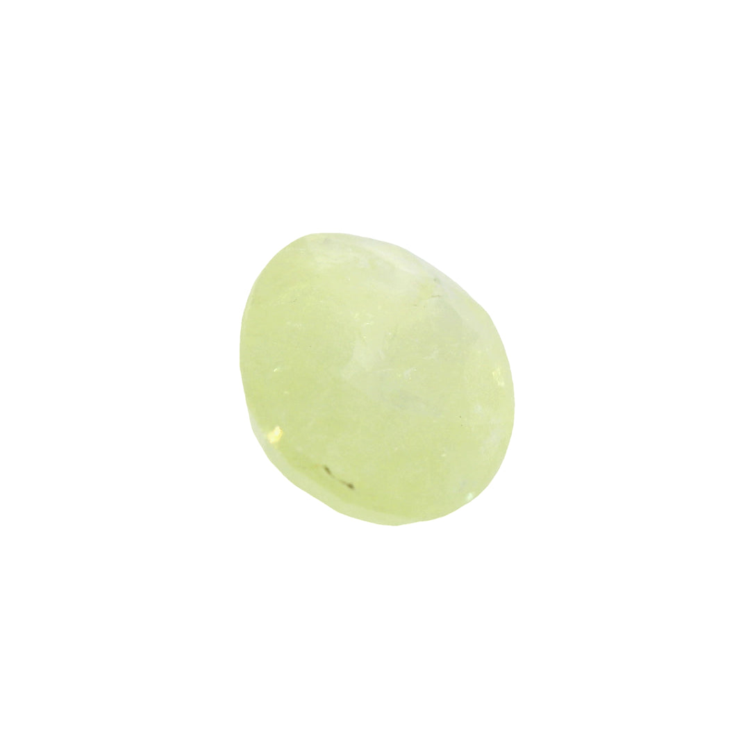 7.29ct Oval Shape Pastel Yellowish Green Sapphire