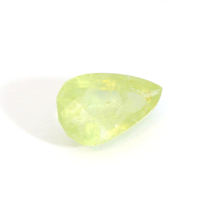 4.882ct Pear Cut Green-Yellow Sapphire