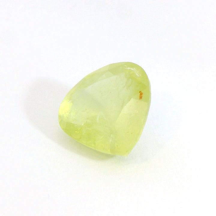 Elegant 5.275ct Pear Cut Green-Yellow Sapphire