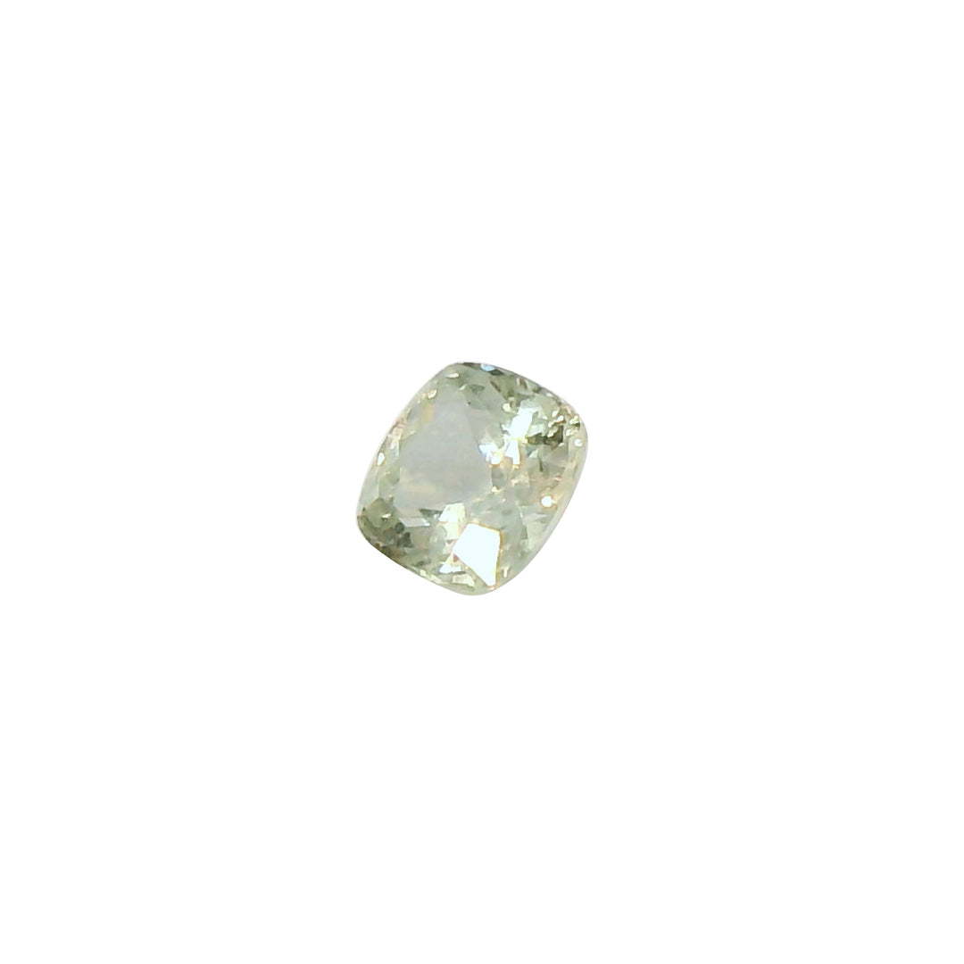 1.03ct Cushion Cut Light Green Sapphire