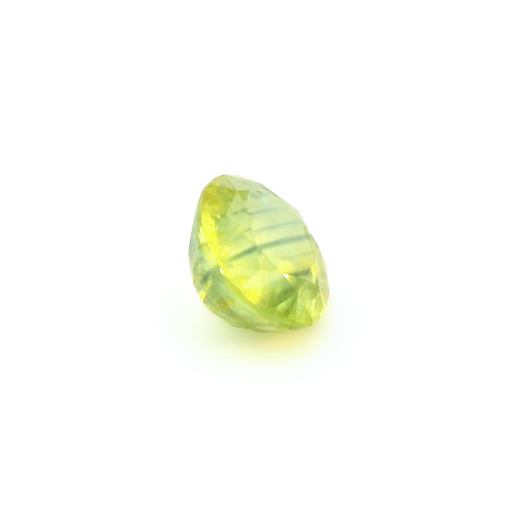 4.07ct Oval shape Bi Color Yellow and Blue Sapphire