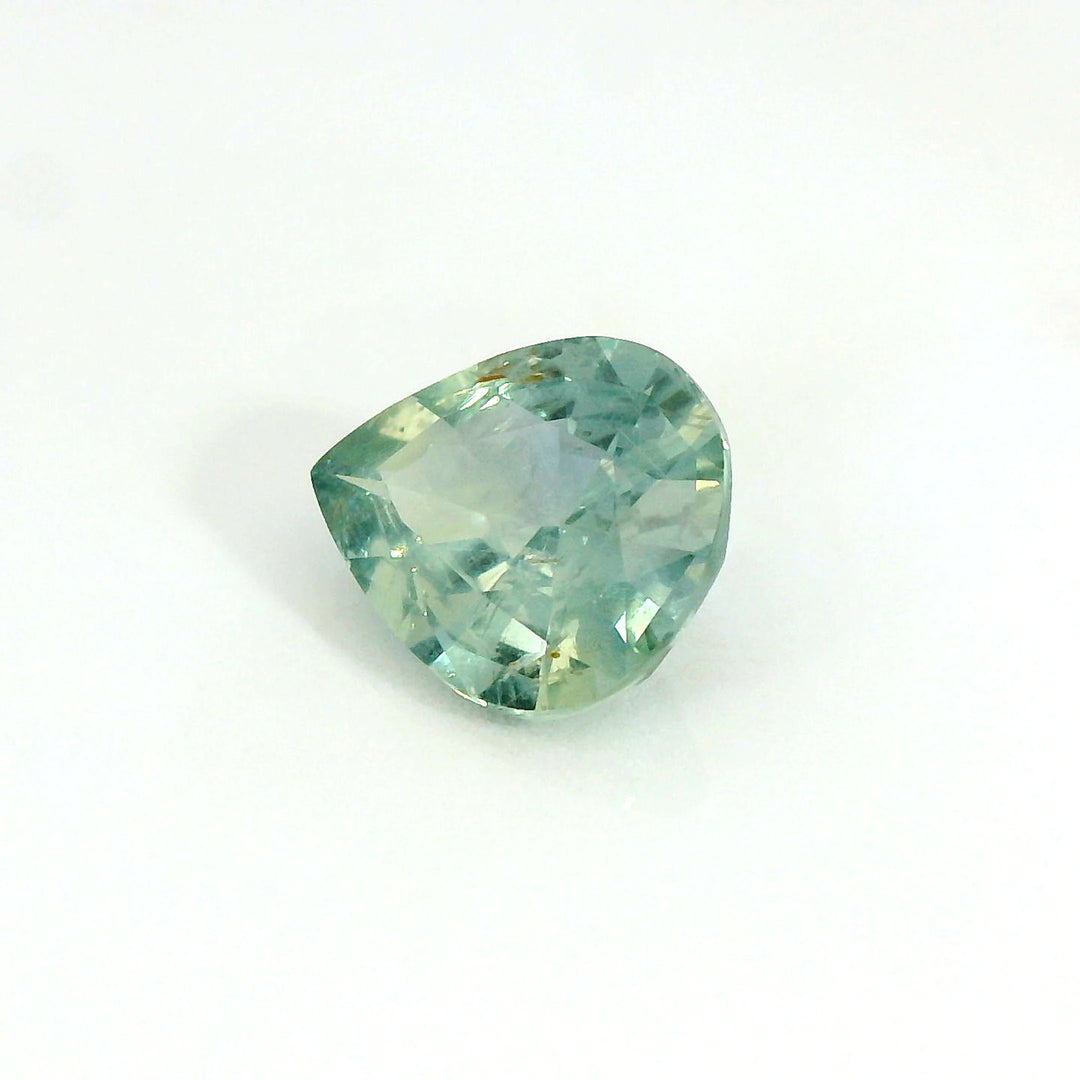 1.40ct Pear Shape Bicolor Green Blue Sapphire