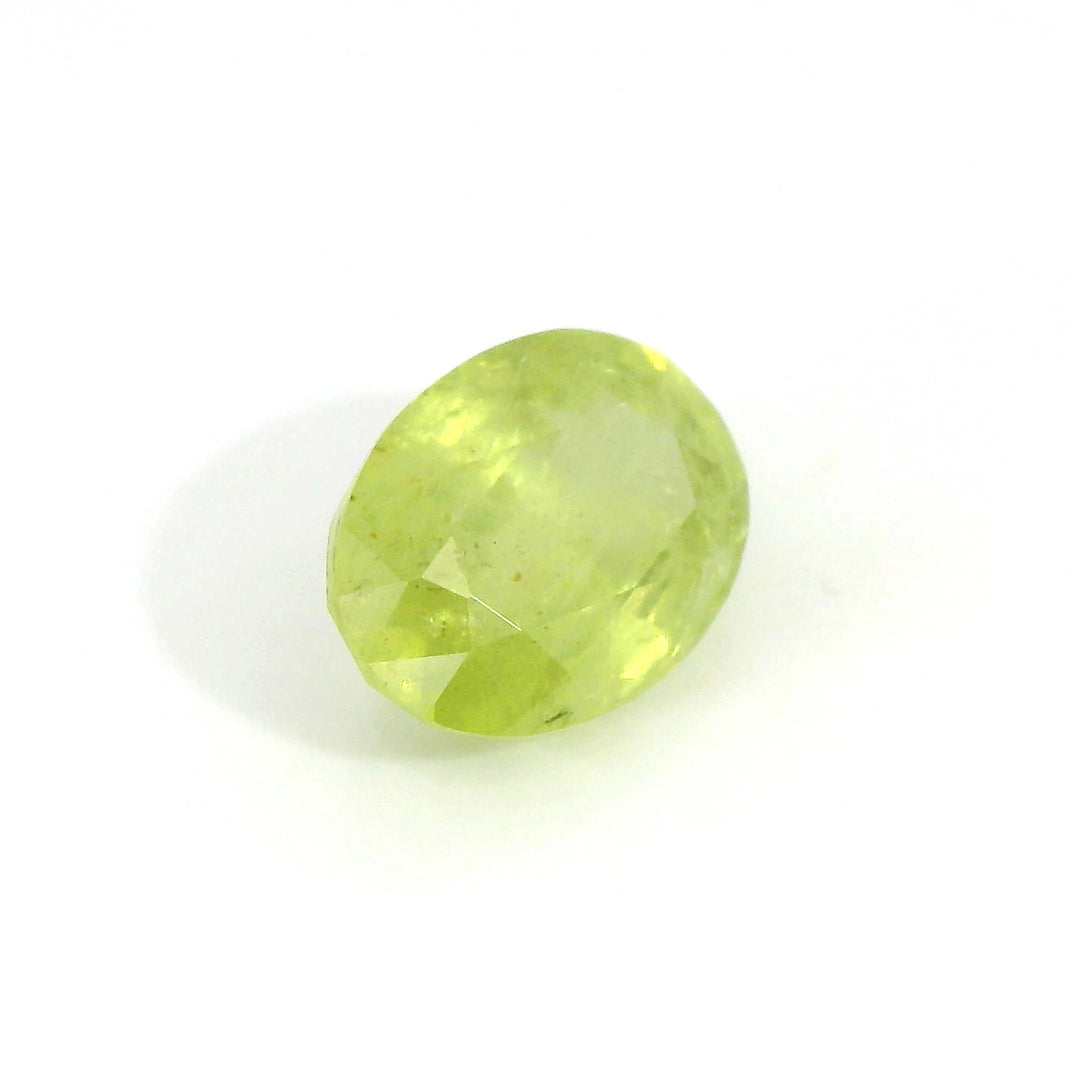 4.40ct Oval Shape Green-Yellow Sapphire