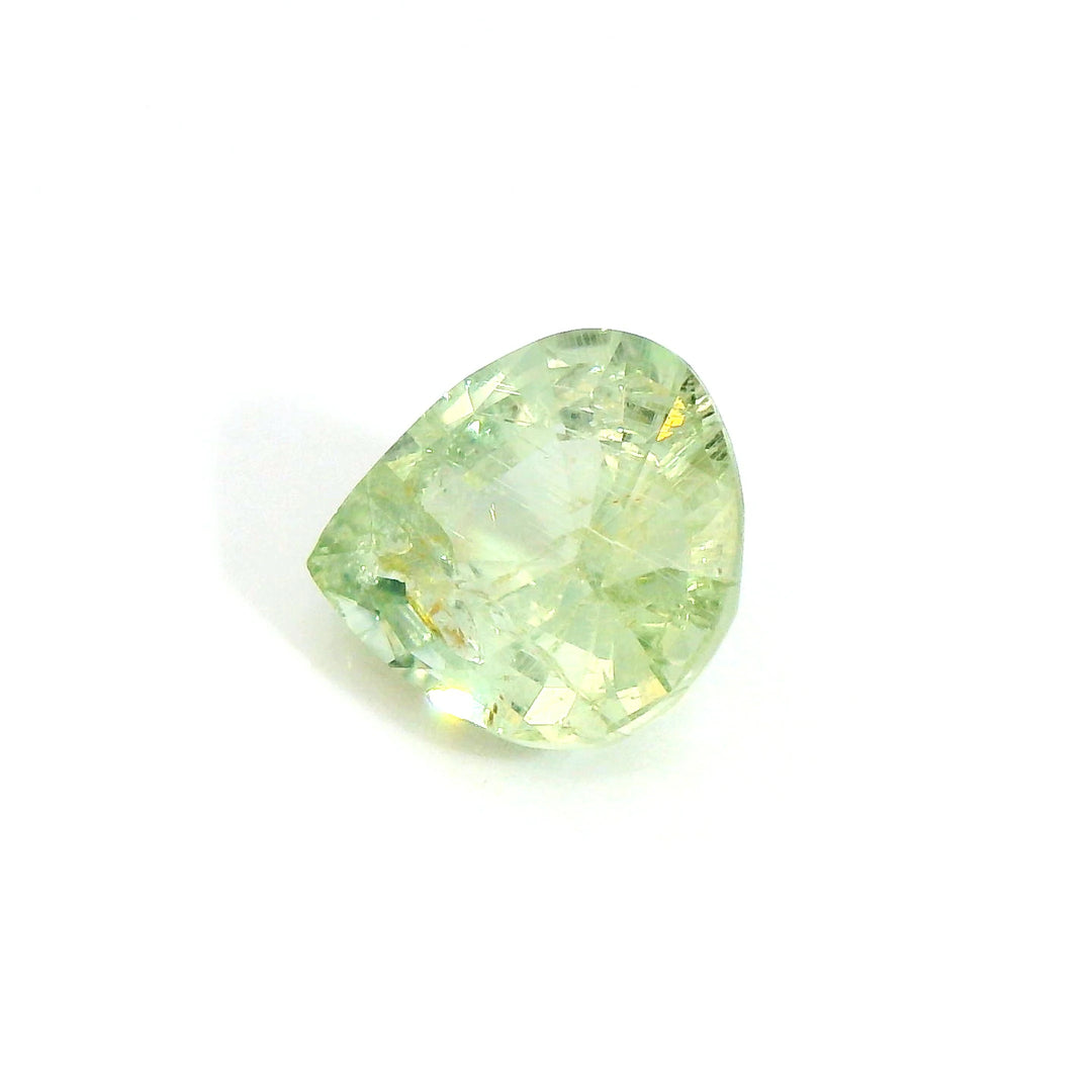 Elegant 2.50ct Pear-Cut Light Green-Yellow Sapphire