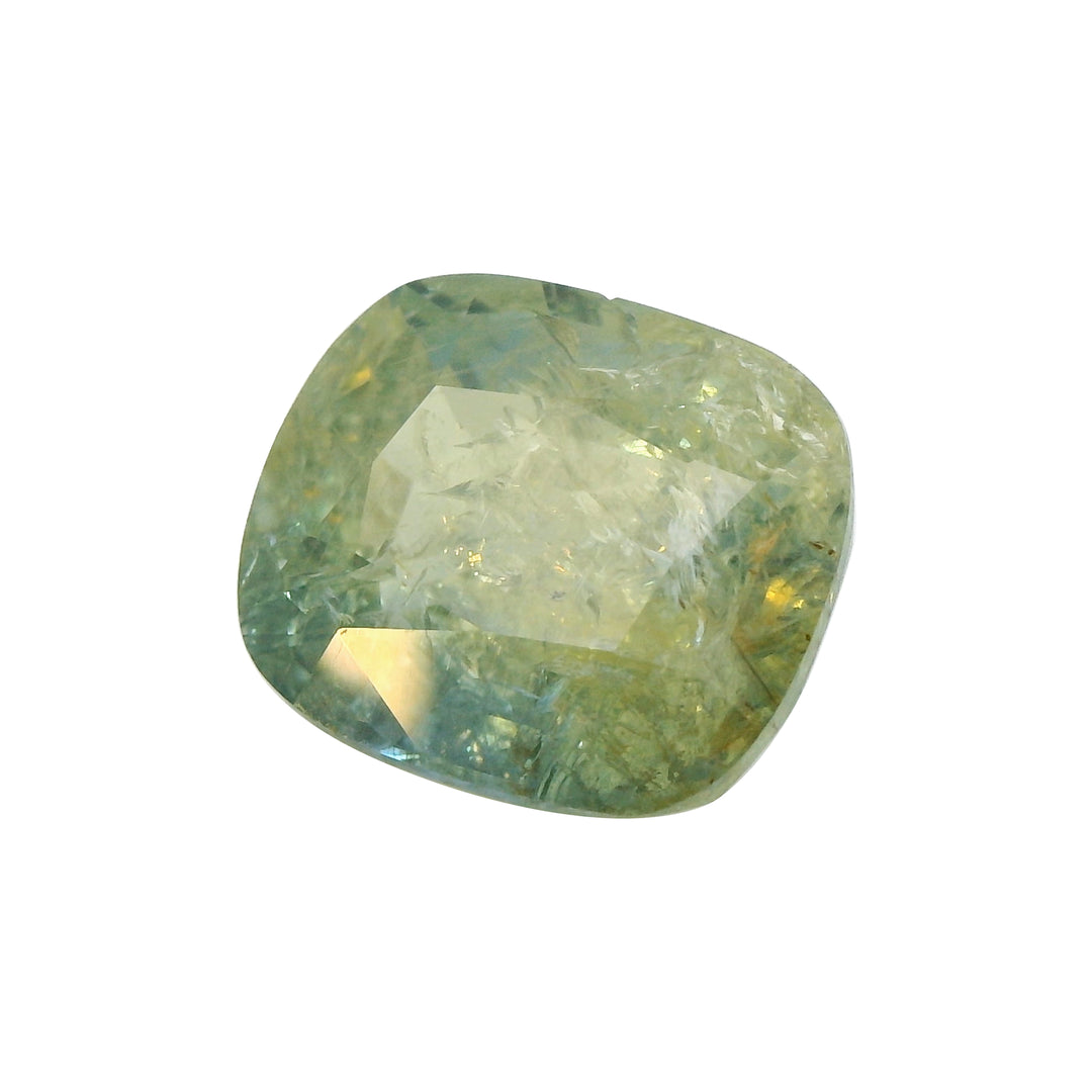 5.19ct Cushion Cut Deep Green Sapphire