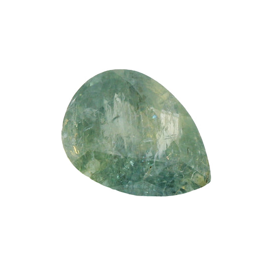 3.15ct Pear Cut Pine Green Sapphire