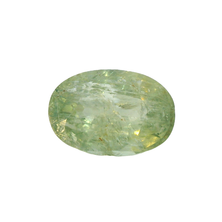 3.31 Oval Shape Leaf Green Sapphire