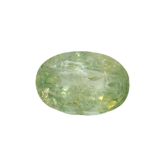 3.31 Oval Shape Leaf Green Sapphire