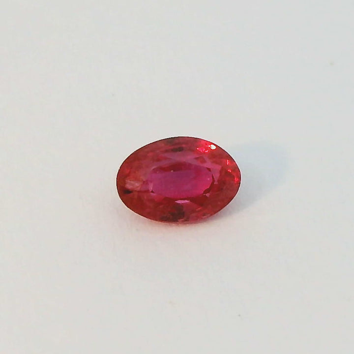 0.43ct Oval Shape Vibrant Red Pigeon Ruby