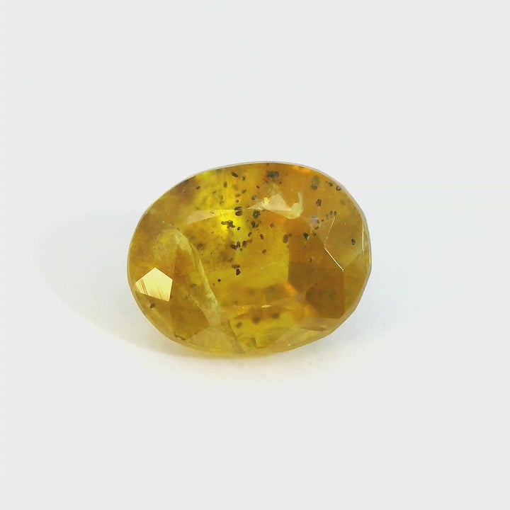 1.707ct Oval Golden Yellow Sapphire